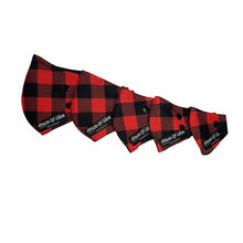 Load image into Gallery viewer, Red & Black Buffalo Check Snap Mask™ - House Of Shon
