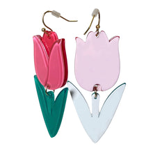 Load image into Gallery viewer, Tulips Together Acrylic Earrings
