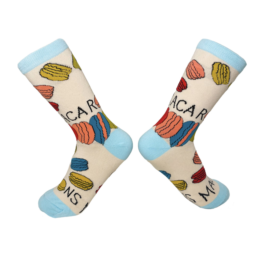 A pair of yummy looking macaron pastry socks from House Of Shon. 