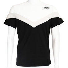 Load image into Gallery viewer, H.O.S. In The Middle Color Block Shirt
