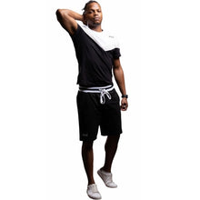 Load image into Gallery viewer, Mens H.O.S Black Jogger Shorts
